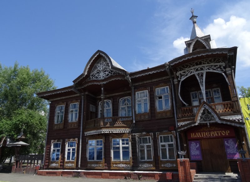 Barnaul - houten huizen