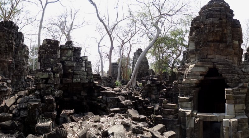 Banteay Chhmar - gezichten in de ruine