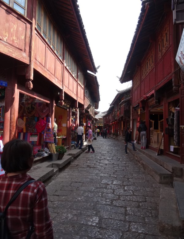 Lijiang - straatbeeld in oude stad