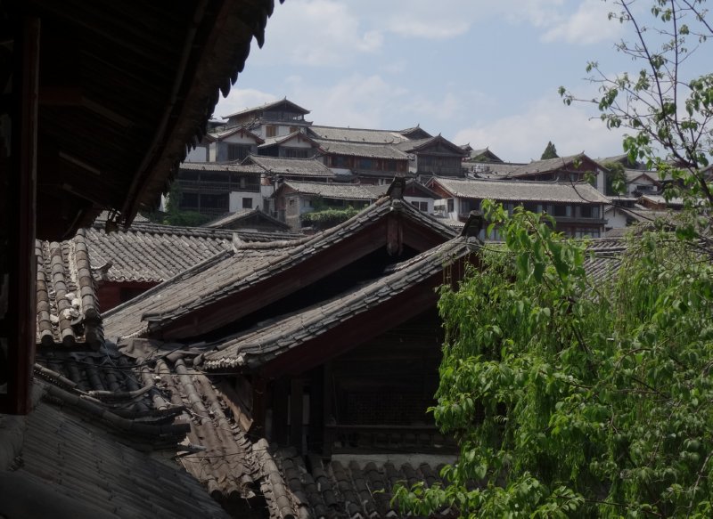 Lijiang - uitzicht over oude stad