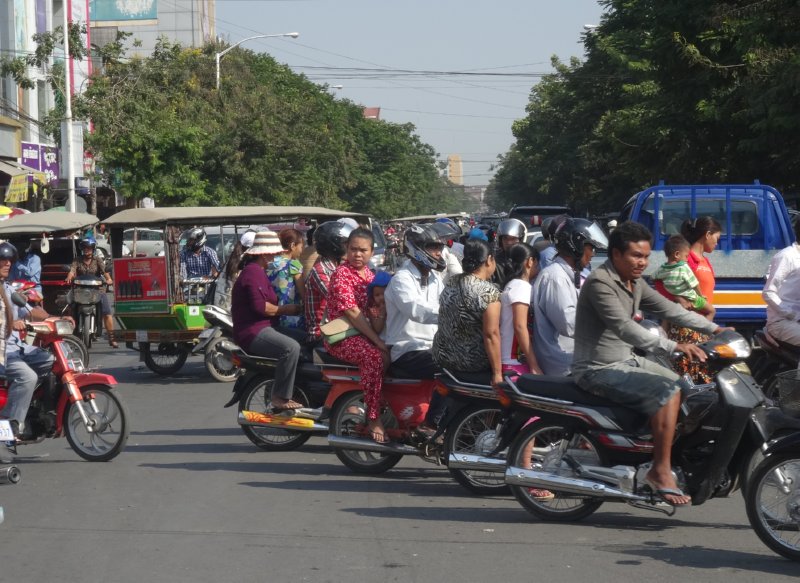 Phnom Phen - verkeersbeeld