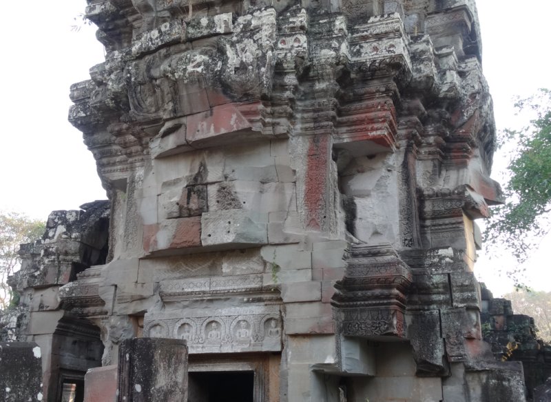Prasat Preah Kahn - weggehaalde reliefs