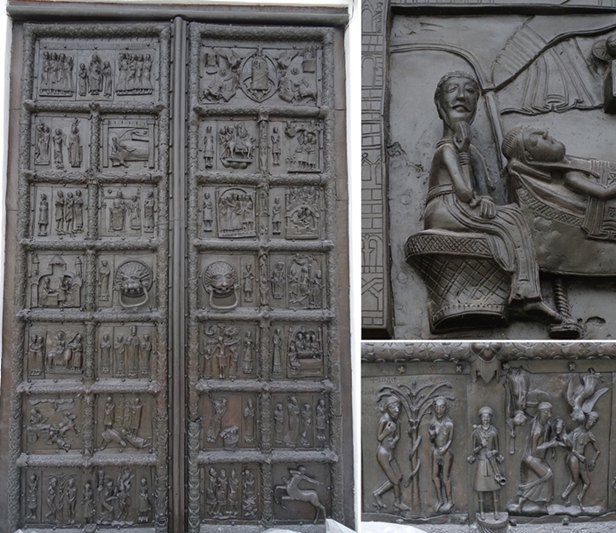 Velikiy Novgorod - kremlin - St. Sophia's Kathedraal - deur