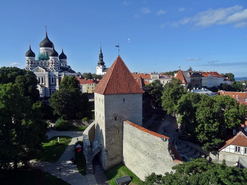 Tallinn - Kiek in de Kök - uitzicht over oude stad